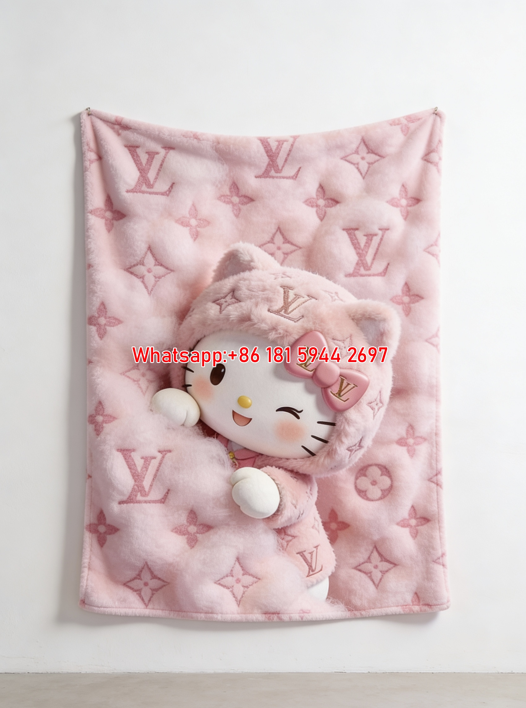 Luxury Hello Kitty LV Monogram Throw 301